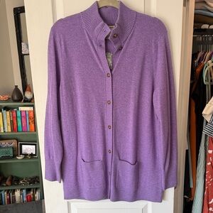 LLBean Cashmere Purple Women's Sweater
